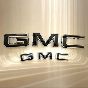 GMC Black&Chrome Front & Rear 
 Emblem Sets for Yukon 2021-2024